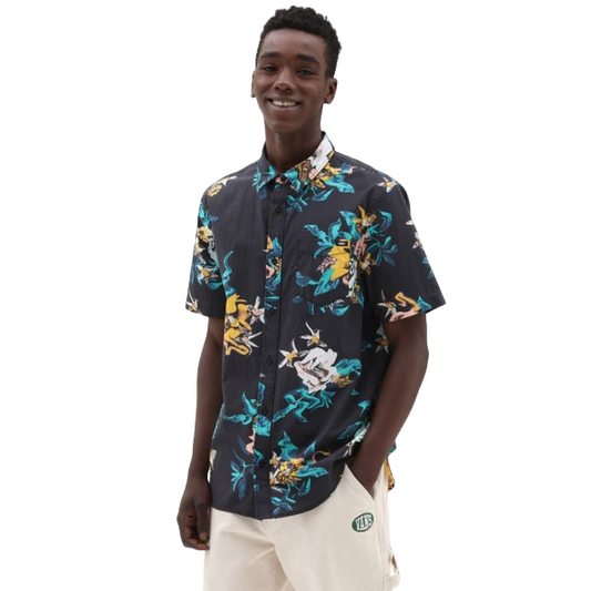 Vans camicia da uomo manica corta a fantasia Floreale VN0007W1BLK black