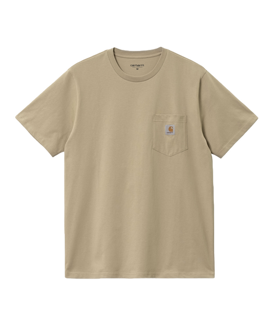 Carhartt T-shirt manica corta con tascino 1030434 0VZ ammonite