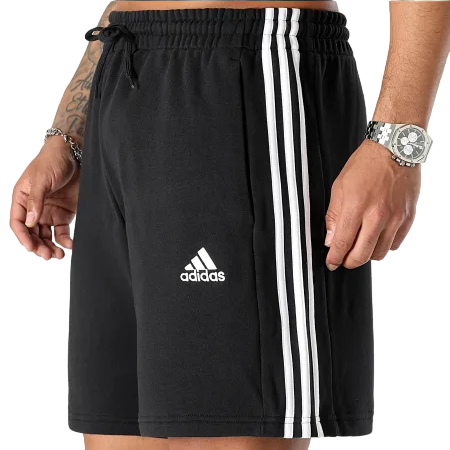 Adidas pantaloncino sportivo da uomo 3 Strisce IC9435 nero