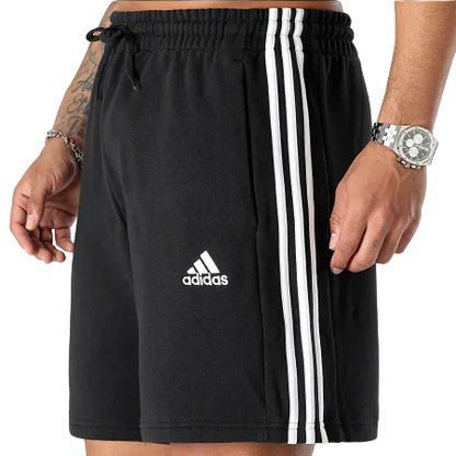 Adidas pantaloncino sportivo da uomo 3 Strisce IC9435 nero