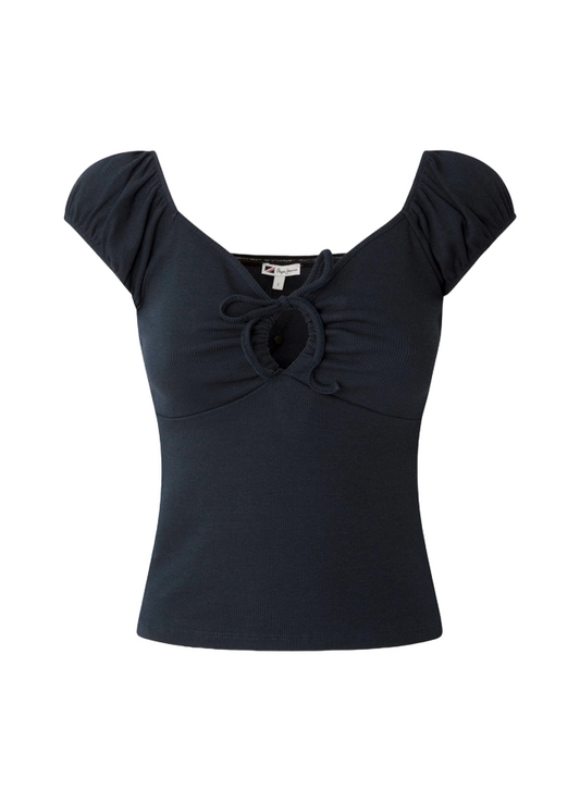 Pepe Jeans Magletta da donna con scollo a cuore PL505454 594 dulwich
