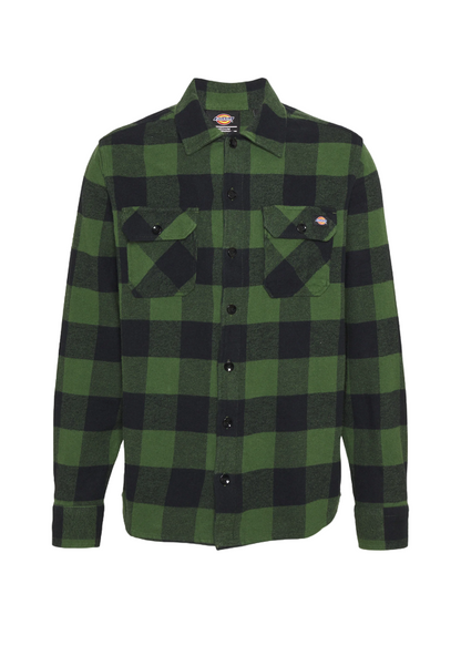 Dickies Unisex New Sacramento Check Shirt DK0A4XDZPG pine green