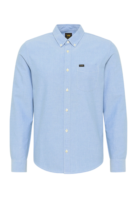 Lee Camicia da uomo manica lunga Button Down L880KUA29 prep blue
