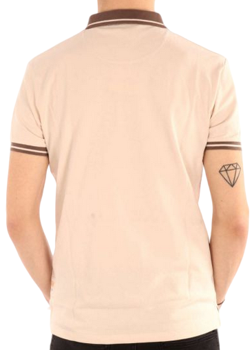 Yes Zee polo da uomo manica corta con taschino T716-S400-0250 beige