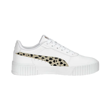 Puma scarpa sneakers da ragazza Carina 2.0 Animal 392024 01 bianco nero oro