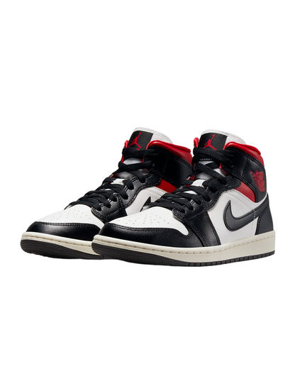 Jordan Air Jordan 1 Mid BQ6472-061 Sneakers Nero-Rosso-Bianco