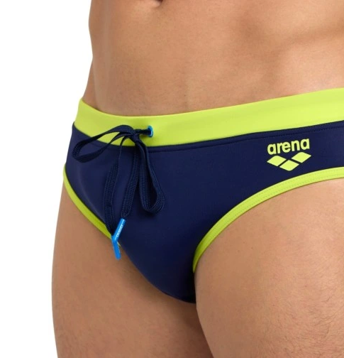 Arena costume slip da uomo Fundamentals Borders Brief per mare e piscina 006450760 blu verde