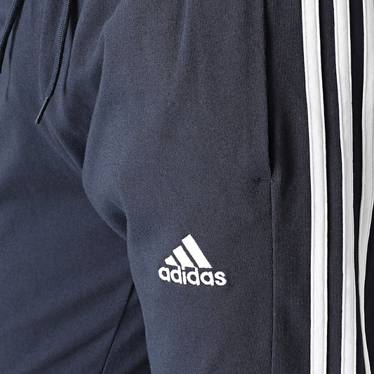 Adidas Pantalone sportivo da uomo in jersey 3 Strisce IC0045 legion ink
