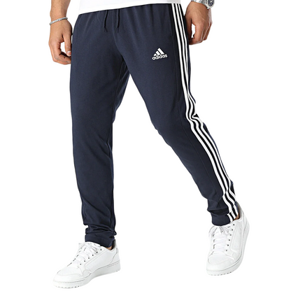 Adidas Pantalone sportivo da uomo in jersey 3 Strisce IC0045 legion ink