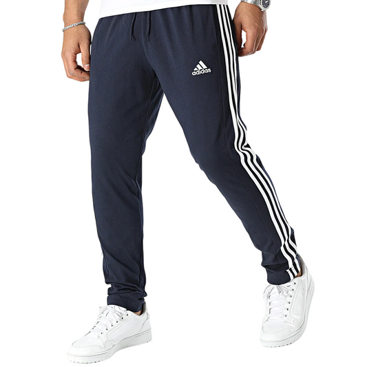 Adidas Pantalone sportivo da uomo in jersey 3 Strisce IC0045 legion ink
