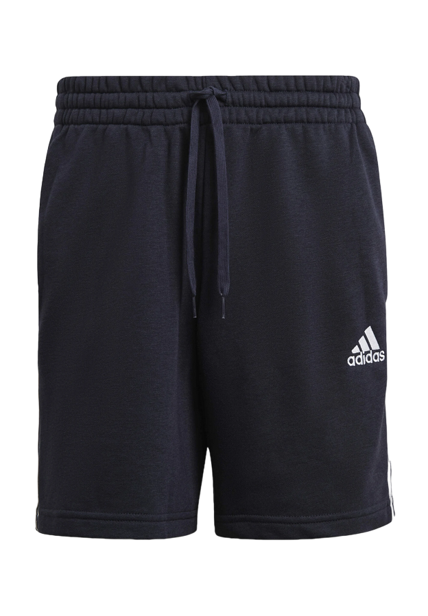 Adidas Pantaloncino Essentials French Terry 3 Strisce Uomo Blu Notte - IC9436