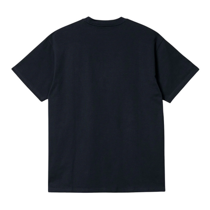Carhartt T-shirt manica corta da uomo S/S Script Embroidery I030435 1FN atom blue-white