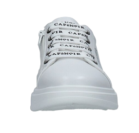 CafèNoir Sneakers Bambina Ragazza Laccio e Zip Laterale Bianche - C-2020