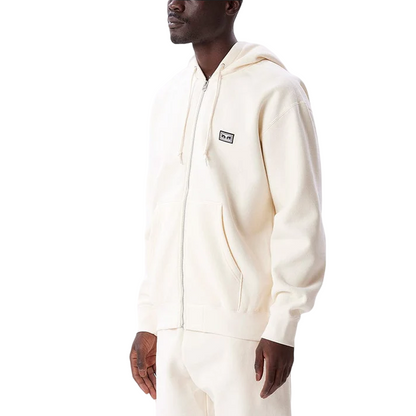 Obey felpa con cappuccio e cerniera intera Established Works Eyes 112460011 A095600 bianco