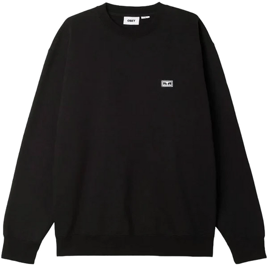 Obey Felpa Girocollo da adulto Enstablished Works Eyes 112480123 A102300 nero