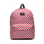 Vans Old Skool Check VN0A5KHRO841 chili pepper-white Backpack for School and Leisure