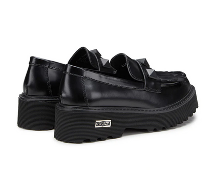 Cult Scarpa Mocassino da donna con borchia Slash 3487 nero