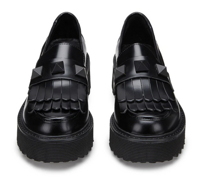 Cult Scarpa Mocassino da donna con borchia Slash 3487 nero