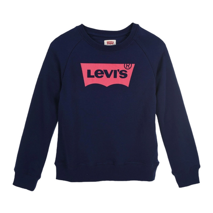 Levi's Kids Felpa girocollo da bambino/a con logo Batwing 3E6660 4E6660-B9G blu