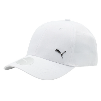 Puma cappello con visiera e logo metallico 021269 60 bianco