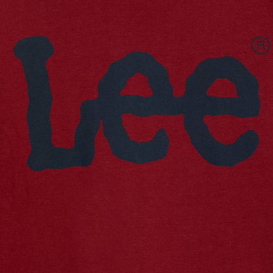 Lee Kids maglietta manica lunga da ragazzo con Logo Wobbly Graphic LEE0004 B78 rubino