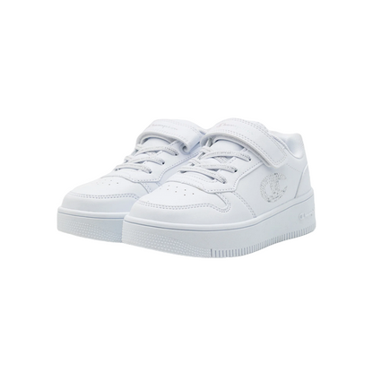 Champion scarpa sneakers con zeppa da bambina Rebound Platform Metal Glitter S32753 WW001 bianco