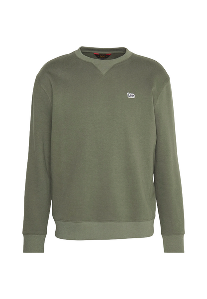 Lee Felpa Girocollo da uomo Plain Crew Sweatshrt 112341660 oliva