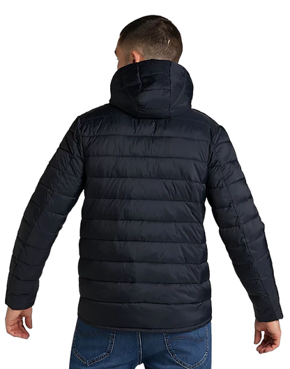 Lee Piumino Puffer Uomo Nero L87HSZ01 - Giacca Leggera Cappuccio Idrorepellente