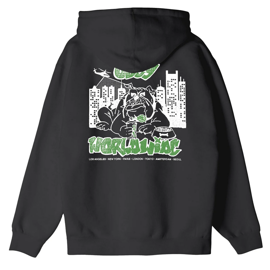 Obey Men's City Guard Full Zip Hoodie 112853546 Black