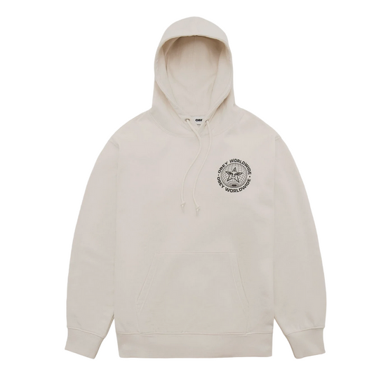 Obey Felpa con cappuccio da uomo Worldwide Globe 112843543E A608600 naturale