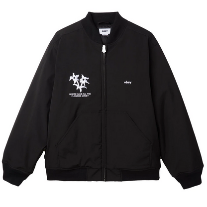 Obey giubbotto Bomber da uomo Turnpike 121800545 nero