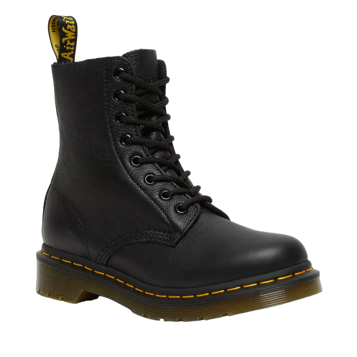Dr. Martens 1460 Pascal Virginia Anfibio Nero - Pelle Morbida Comfort