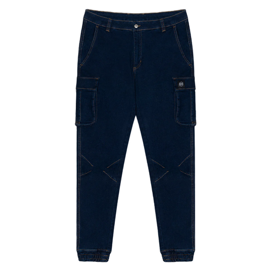 Dolly Noire Pantalone Denim Cargo Long pa903-pd-01 blu