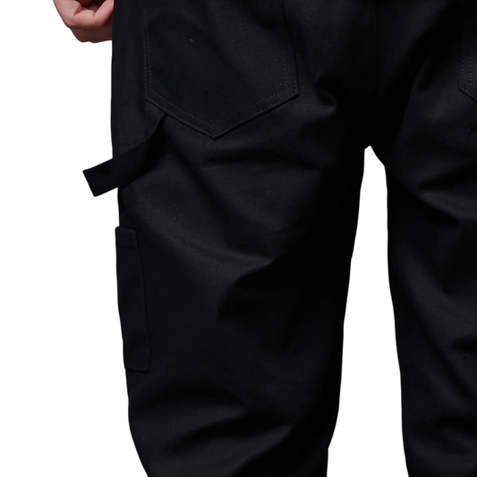 Dolly Noire pantalone carpentiere in tela pa904-qf-01 nero