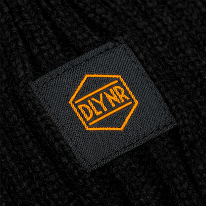 Dolly Noire cappellino a cuffia Logo Label Beanie BE333-HF-01 nero-arancio