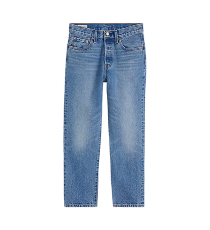 Levi's pantalone corto jeans da donna  501 cropped 362000236 blu medio