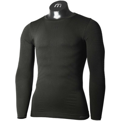 Mico Men's Long Sleeve Thermal Shirt Extra Dry Skintech IN01431 007 Black