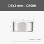 Bambu Lab D8x3mm Round Magnet 20pcs CA008