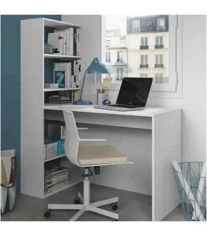 Moderner Schreibtisch mit umkehrbarem Regal mit 5 Fächern – Funktionales Design