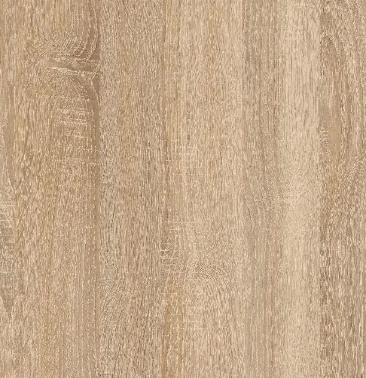 Scrivania reversibile in laminato rovere con cassettiera bianca