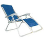 Blue zero gravity relaxation lounger
