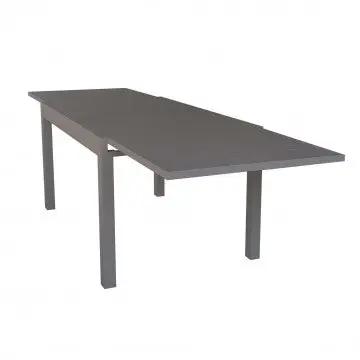 Ausziehtisch Hawaii aus taupefarbenem Aluminium - 135/270 x 90