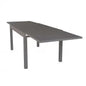 Hawaii extendable taupe aluminum table - 135/270 X 90