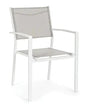 Hilde white cloud aluminum chair
