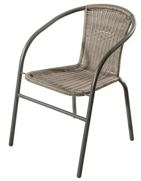 Stuhl Rattan-Optik ios grau
