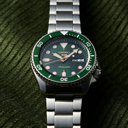 Seiko 5 Sports SRPD63K1 – Automatico, Swiss Made Style, Verde, Cassa 42,5 mm