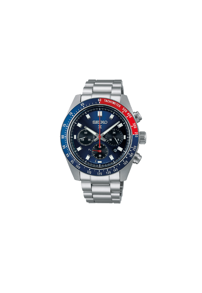 Seiko Prospex Speedtimer Solar Chronograph – Movimento Quarzo Solare, Swiss Made, Blu Scuro, 41,4mm – Cod. SSC913P1