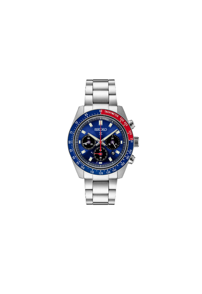 Seiko Prospex Speedtimer Solar Chronograph – Movimento Quarzo Solare, Swiss Made, Blu Scuro, 41,4mm – Cod. SSC913P1