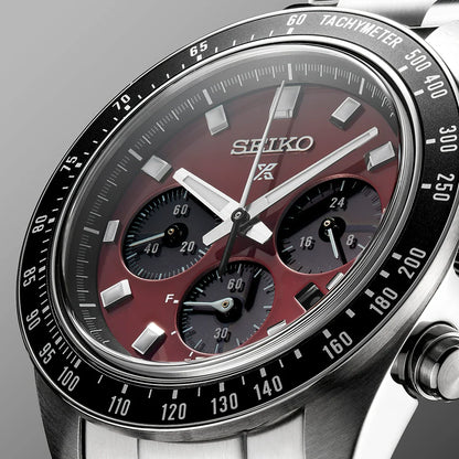 Seiko Prospex Speedtimer Solar Chronograph – Solarquarzwerk, Rot und Schwarz, 41,4mm – Ref. SSC927P1