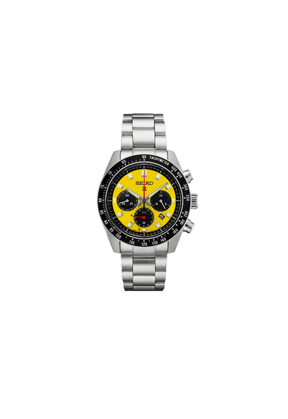 Seiko Prospex Speedtimer Solar Chronograph – Movimento Quarzo Solare, Giallo e Nero, 41,4mm – Cod. SSC929P1